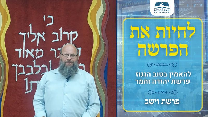פרשת וישב לחיות את הפרשה