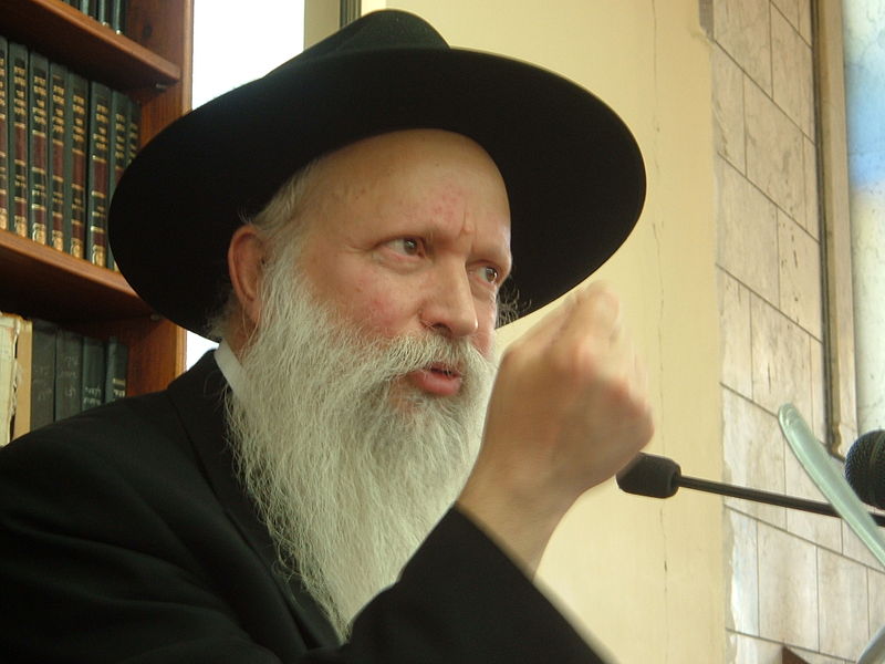 צילום של הרב גינזבורג - ייחוס: I, Melamed, ויקיפדיה